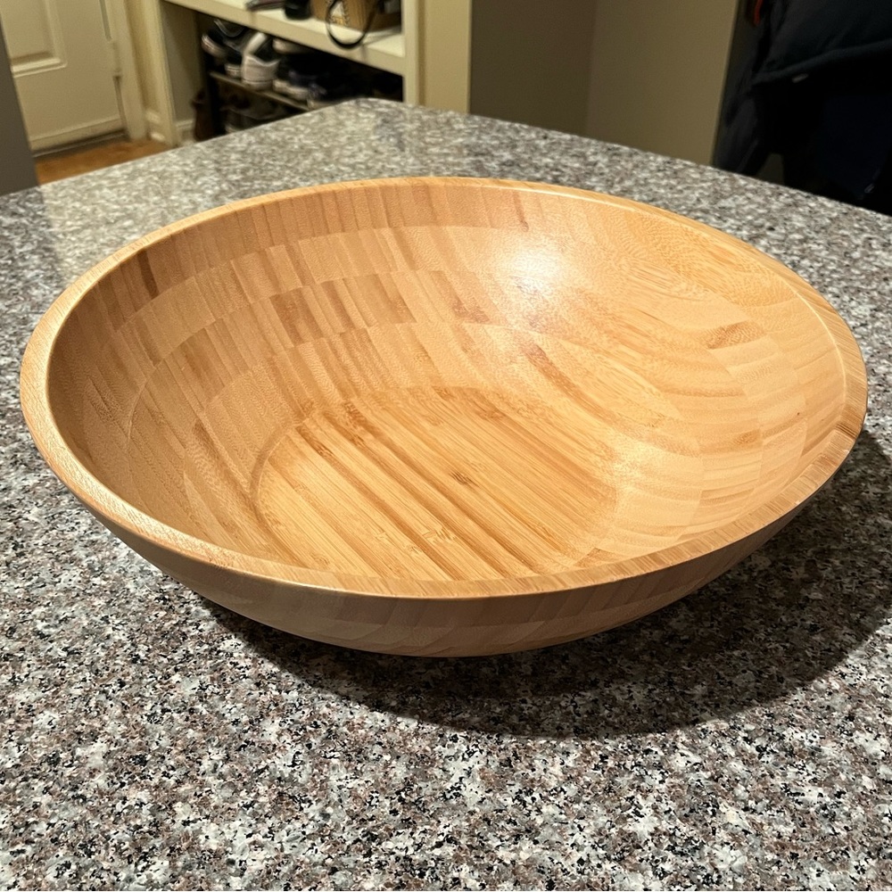 Lipper International 14x4 Bamboo Bowl #8204 NEW